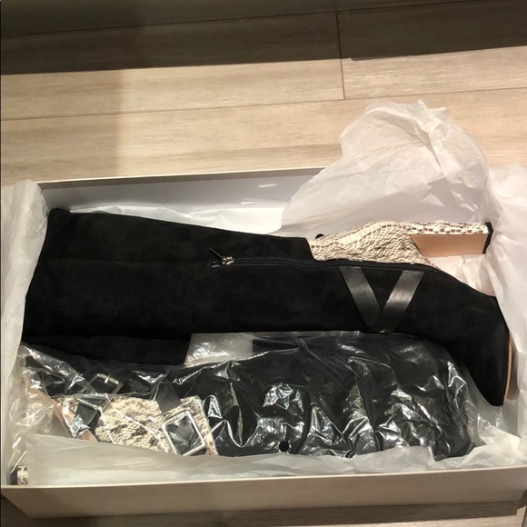 Jimmy Choo Doma snakeskin over knees boots - Picture 8 of 15